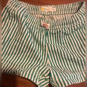 Mini Boden cotton stripe shorts size (9)